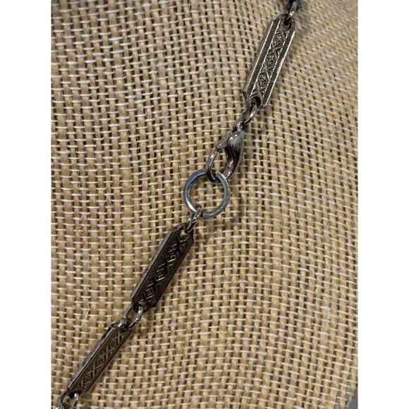 Robert Rose Boho Necklace Heart Pendant Glass Beads - Picture 4 of 4